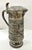 Vintage Pewter Embossed Hunting Scene Lidded Pitcher For Sale - Image 4 of 11
