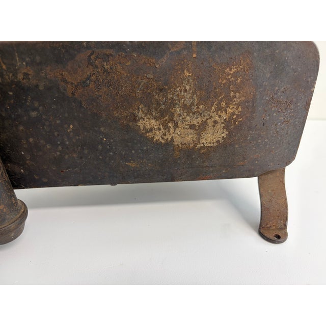 Antique Wooden & Cast Iron Miter Box – Adjustable Carpenter’s Tool For Sale - Image 16 of 17