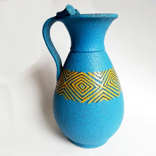 Blue Blue Pitcher Vase from Casucci Chianciano, 1960s For Sale - Image 8 of 8