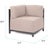 2020s Axis Corner Chair Seascape Sand Titanium Frame For Sale - Image 5 of 7