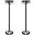 Metal Vintage Space Age Black Lacquer Torchieres - a Pair For Sale - Image 7 of 7