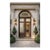 Antique Arched Entry Doors Large Double Entry Doors Leaded Window For Sale