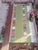 Handmade Cotton Area Rug, Natural Vegetable Dyed, Green and Red Flower Patterned Dhurrie -8'x10' For Sale - Image 12 of 12