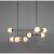 Armstrong linear chandelier by schwung dimensions: d163.5 x h 163 cm materials: brass, opal glass weight: 16.8 kg schwung...