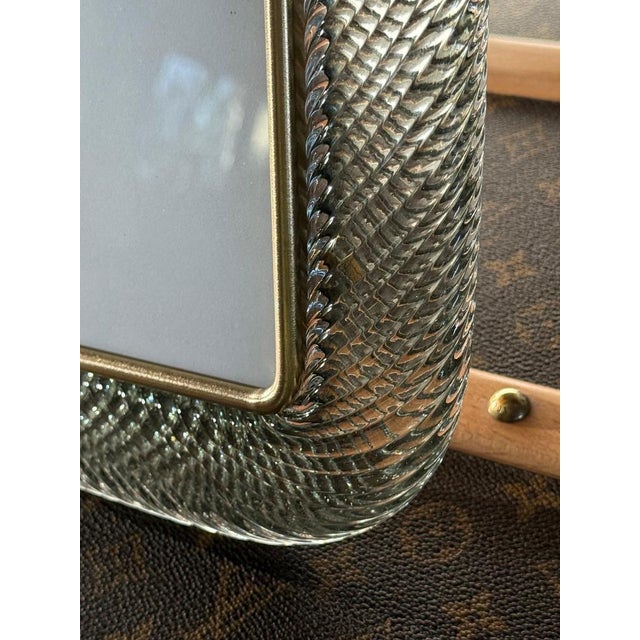 Smoked Grey Murano Glass Photo Frame, 2000s For Sale - Image 6 of 16