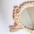 Vintage Cast Iron Rococo-Style Vanity/Easel Mirror, Cherub & Floral Crest For Sale - Image 4 of 10
