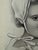 American 1940s Original Signed Graphite Illustration of Young Girl in Bonnet, 11.75 × 9 In. For Sale - Image 3 of 5