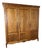 Vintage Louis XVI French Three Door Oak Carved Armoire For Sale