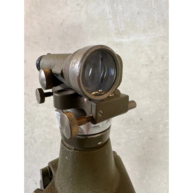 Vintage Measuring Instrument on Wooden Tripod For Sale - Image 5 of 13