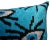 Contemporary Luxury Turquoise Handmade Silk Evil Eye Throw Pillow With Down Insert For Sale - Image 9 of 10