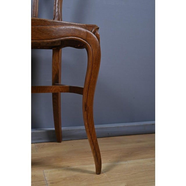Louis XV Oak Chairs, 1800s, Set of 4 For Sale - Image 14 of 17