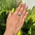 Pop Art Modern Chic 2.71ct Blue Topaz Diamond Clover Statement Ring in 14k Gold Size 9 For Sale - Image 3 of 16