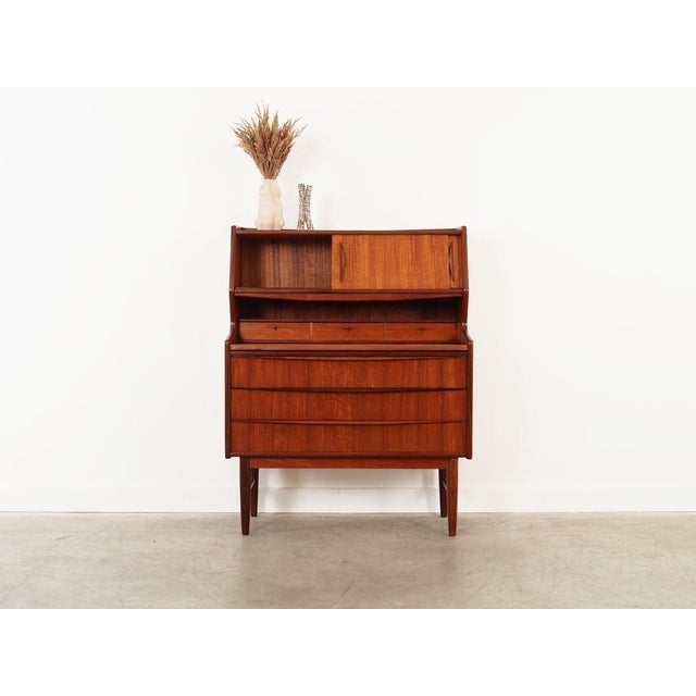 Danish Teak Secretary, 1970s For Sale - Image 3 of 15