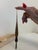 Mid-Century Modern 1960s Bortoletti Hand-Blown Glass Handle With Nickel-Silver Metal Nibs Murano Pen For Sale - Image 3 of 4