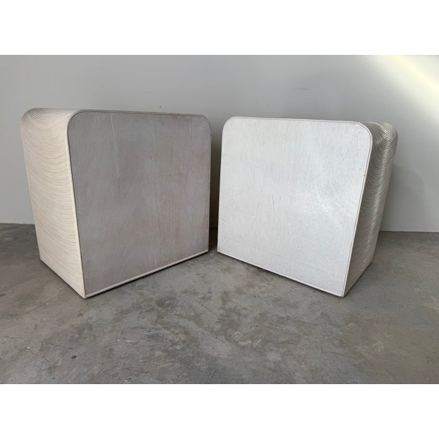 1970s Vintage Gabriella Crespi Style Pencil Reed Nightstands – Pair For Sale - Image 12 of 17