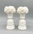Vintage White Porcelain Floral Topiary Urn Candlestick Holders – Romantic Neoclassical / Cottagecore - Flower Bouquet For Sale - Image 9 of 11