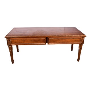 Early 20th Century Antique French Regency Two Drawer Coffee Table For Sale