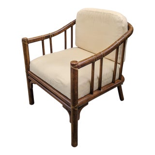 Vintage McGuire Bamboo Armchair For Sale