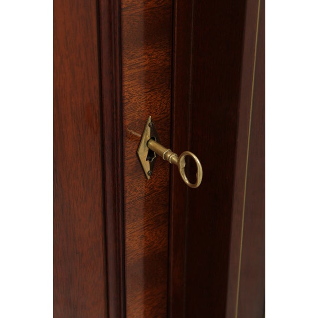 Kindel Neoclassical Mahogany Breakfront Bookcase For Sale - Image 15 of 18
