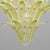 Metal Mid-Century Green and Clear Murano Glass Palmette Chandelier, Italy, 2010s For Sale - Image 7 of 10