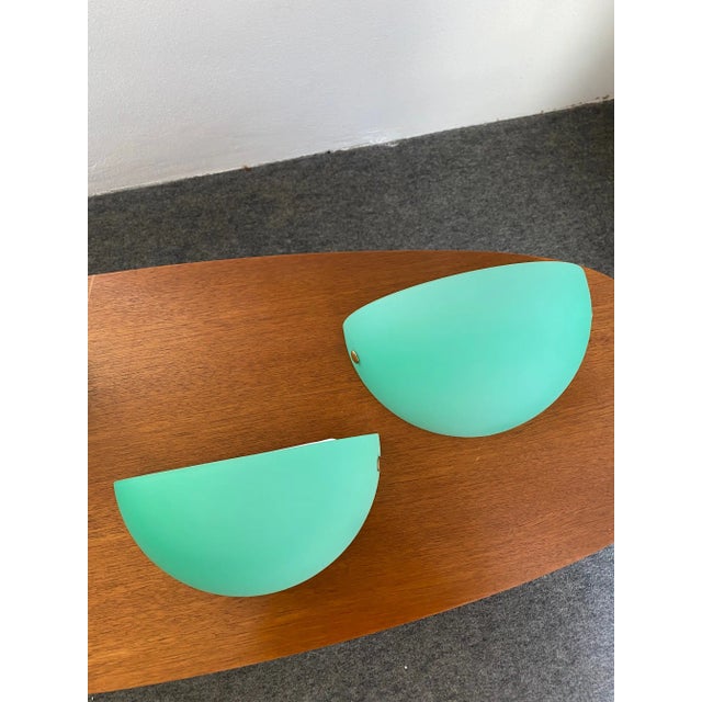 Metal Murano Glass Model Dawn 30 Wall Lamps from Leucos, Set of 4 For Sale - Image 7 of 10