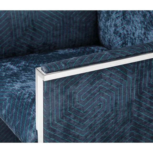 Studio Willy Rizzo 1970's Streamline Chrome Italian Dining Chairs Set Of 6 For Sale - Image 4 of 12