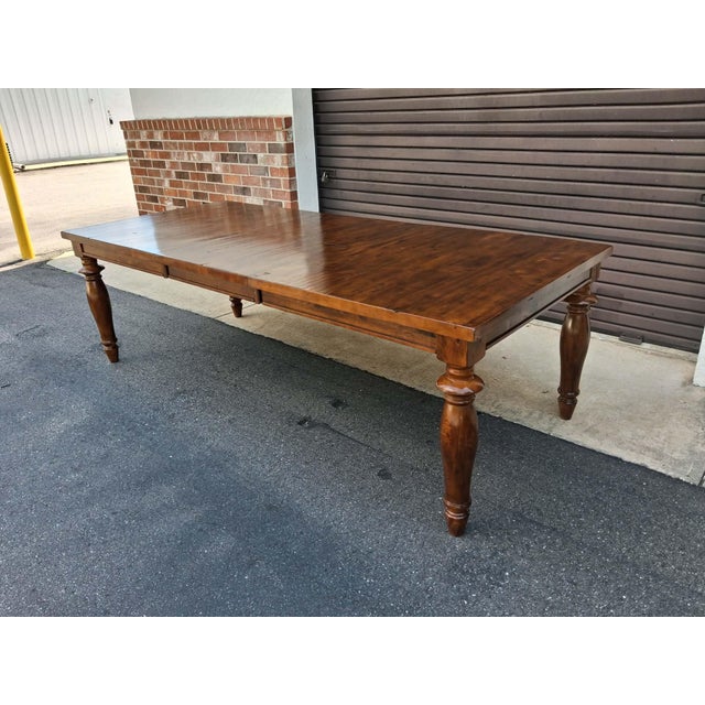 Dining Table Rustic Farmhouse Style With 24" Butterfly Leaf. For Sale - Image 17 of 18