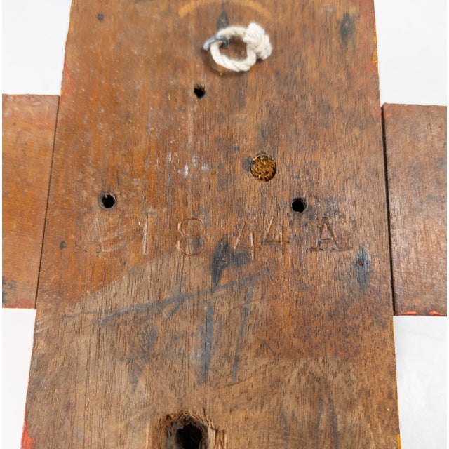 20th Century Colorful Walnut Wood Industrial Mold Wall Sculpture For Sale - Image 10 of 10