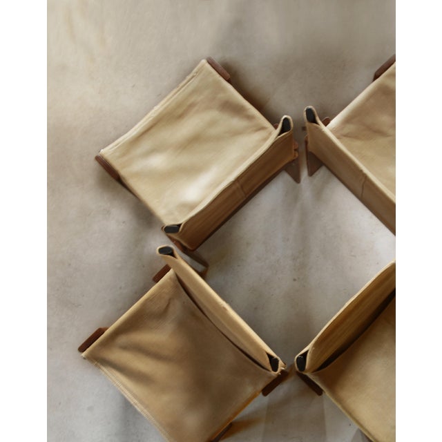 Vintage Monk Chairs by Afra & Tobia Scarpa for Molteni, 1970s, Set of 4 For Sale - Image 6 of 7