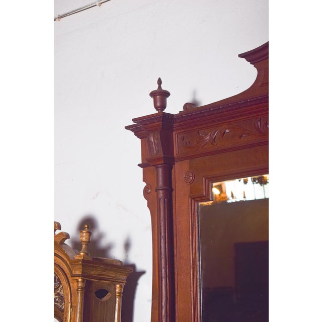 Antique Empire Wooden Mirror, 1800s For Sale - Image 6 of 15