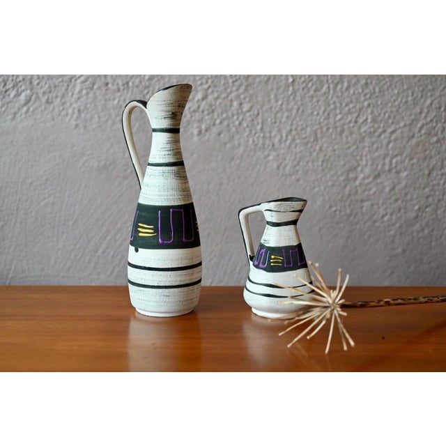Ceramic West German Fat Lava Ceramic Pitchers, 1950s For Sale - Image 7 of 7
