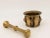 Antique Vintage Brass Mortar and Pestle For Sale - Image 4 of 9