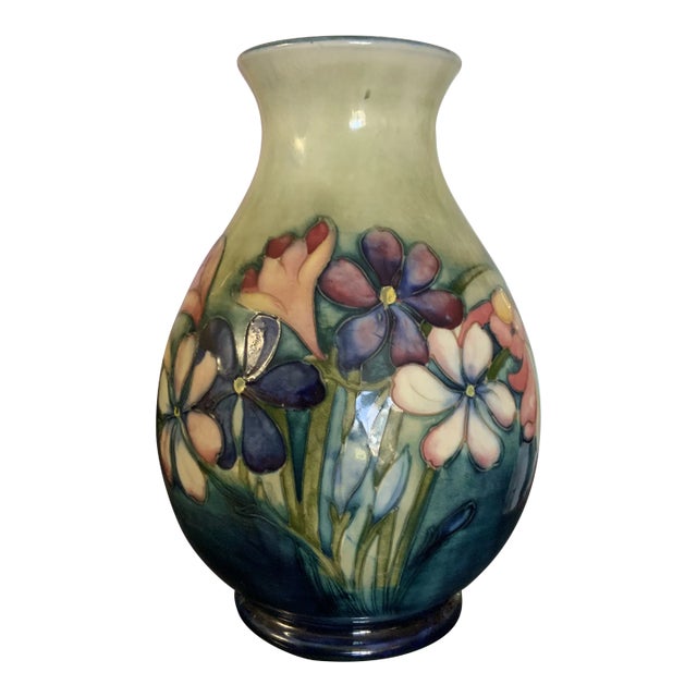 William Moorcroft "Spring Flowers" Signed Baluster Vase Circa 1930 For Sale