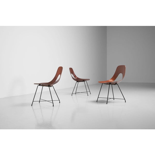 Ariston Dining Chairs by Augusto Bozzi for Saporiti, 1954, Set of 6 For Sale - Image 10 of 16