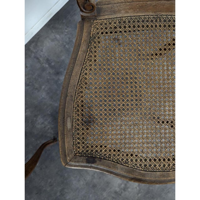 Wood Louis XV Style Cane Chairs, Set of 3 For Sale - Image 7 of 8