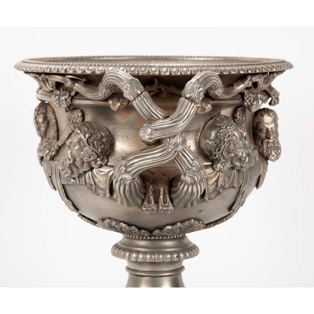 19th Century English Polished Steel Warwick Vase For Sale - Image 12 of 12