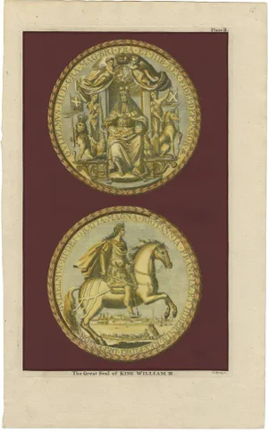 Rapin De Thoyras, Seal of King William III, 1786, Paper