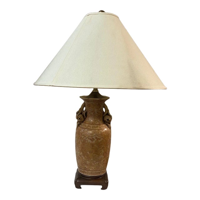 Vintage Showroom Hand Painted Speer Table Lamp For Sale
