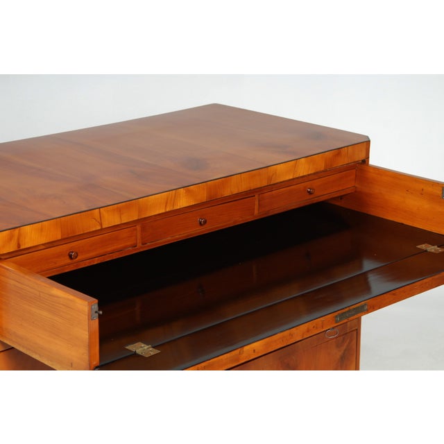 Biedermeier Secretary with Drawers, 1820 For Sale - Image 6 of 17