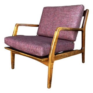 Dux Lounge Chair With New Foam and Fabric Straps (Pink Blend) For Sale