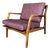 Dux Lounge Chair With New Foam and Fabric Straps (Pink Blend) For Sale