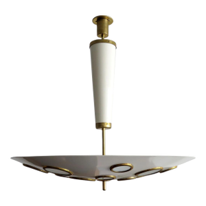 Large Scale Pendant Light by Lumen Milano, 1950