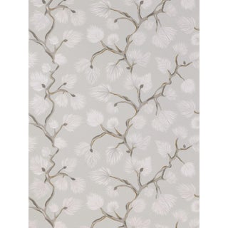 The House of Scalamandré Pignoli Wallcovering, Stone For Sale