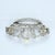 Mid 20th Century Crown Brooch With Pearls Sapphires and Diamonds in Platinum Setting For Sale - Image 4 of 4