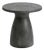 Charcoal Hourglass Outdoor Side Table For Sale