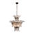 Chandelier from the island of Murano outside of Venice, Italy. This fixture is composed of three alternating tiers of...