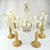 Late 20th Century Bombay Glass Decanter Set 6 Glasses Gold Frosted Stems Made in Poland For Sale - Image 13 of 13