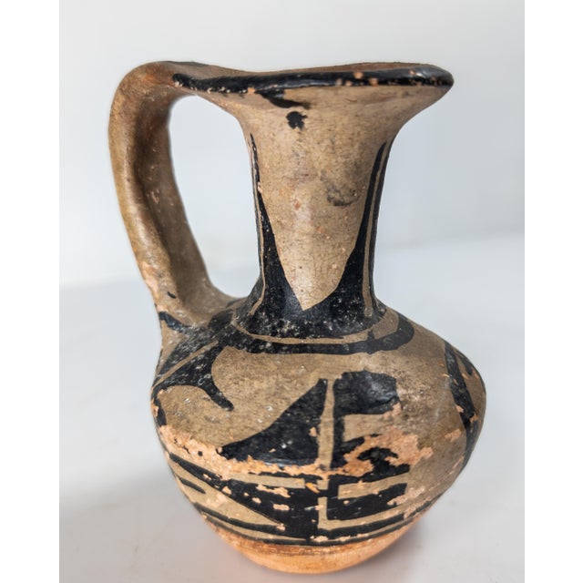 20th Century Native American Indian Southwest Santo Domingo Pueblo Pottery Pitcher For Sale - Image 9 of 13