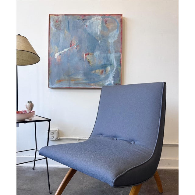 1960s Mid 20th Century Milo Baughman Style Lounge Chair For Sale - Image 5 of 7