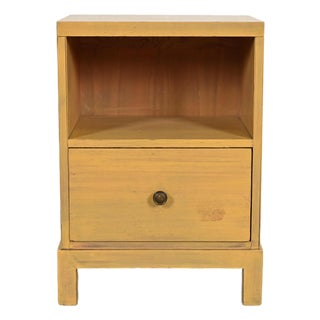 Robsjohn-Gibbings for Widdicomb Mid-Century Modern Pickled Walnut Nightstand, Circa 1950s For Sale